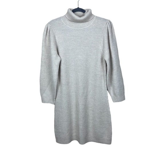 J Crew Puff-sleeve turtleneck sweater-dress - Picture 5 of 11